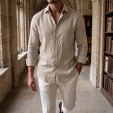 Hudson Textured Shirt - Beige