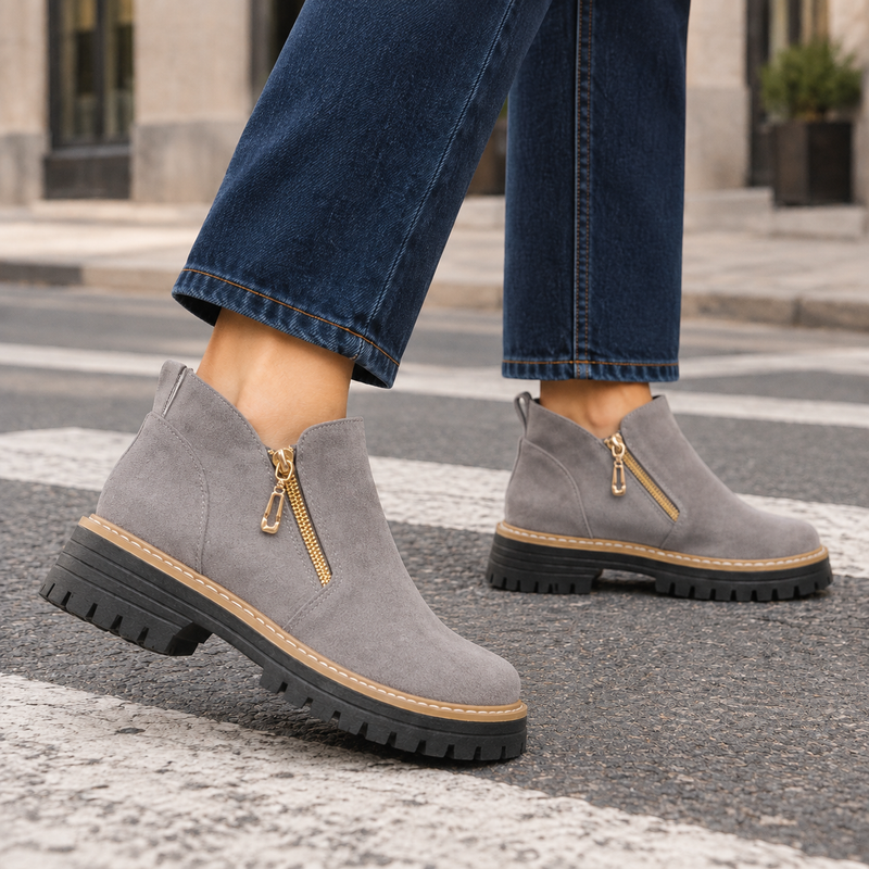 Pignatelli Suede Ankle Boots - Gray