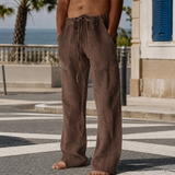Wyatt Wide Leg Pants - Brown