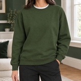 Isabelle-Lane Cotton Sweatshirt - Green