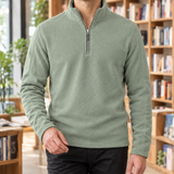 Boniface Quarter-Zip Top - Military Green