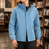 Edouard Hooded Jacket - Men's Model - Haze Blue
