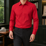 Roland Slim Shirt - Red