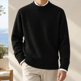 Blake Mock Neck Sweater - Black