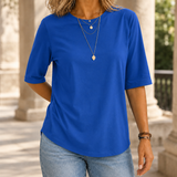 Eva-Jane Relaxed Tee - Royal Blue