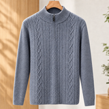 Austin Cable Knit Sweater - Ash
