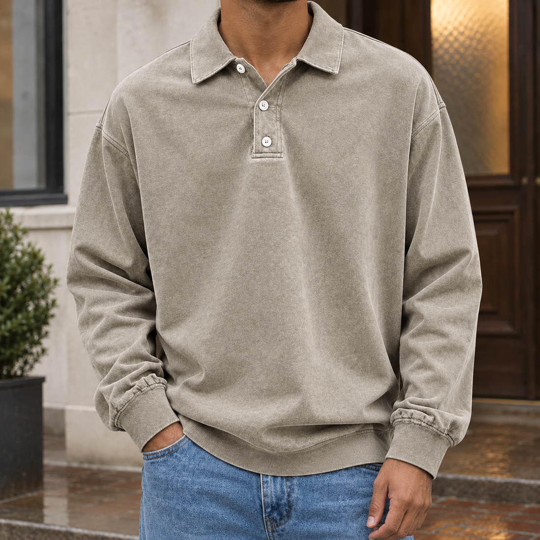 Oliver Relaxed Polo - Khaki