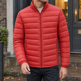 Oliver Puffer Jacket - Wine Red