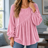 Juliet-Claire Asymmetric Top - Pink