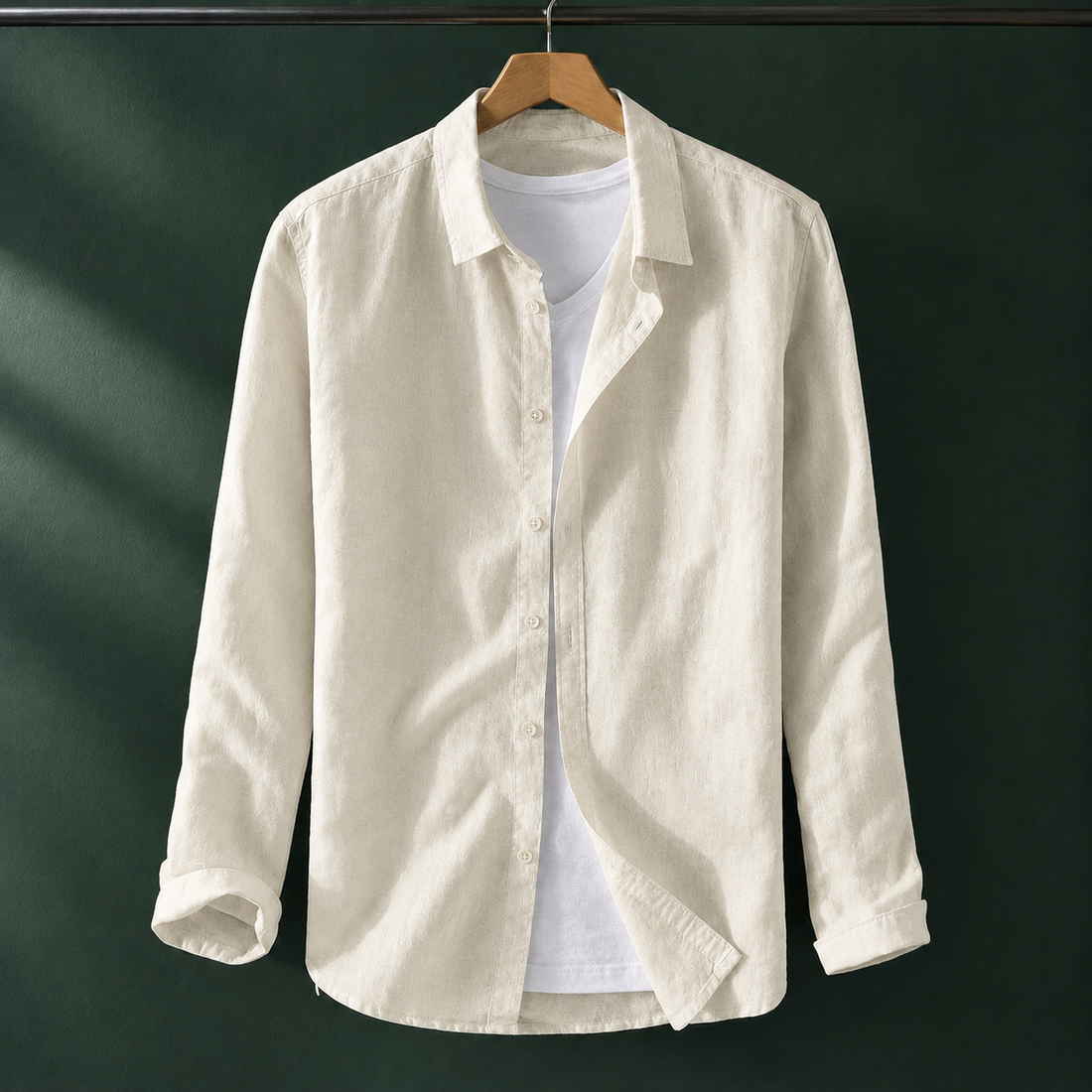 Albin Linen Shirt - Khaki