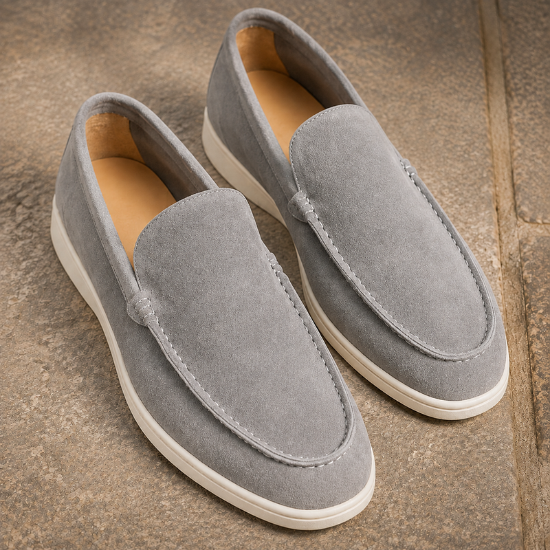 Vercelli Slip-On Loafers - Gray