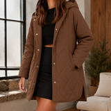 Emmeline-Skye Quilted Jacket - Brown