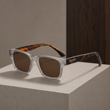Alaric Square Sunglasses - Frosted Gray Tortoiseshell