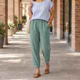 Alba-Faye Relaxed Pants - Turquoise