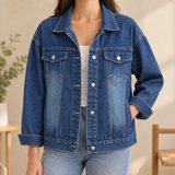 Nicolette Denim Overshirt - Dark Denim