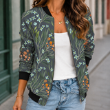 Margot-Skye Printed Jacket - Dark Gray