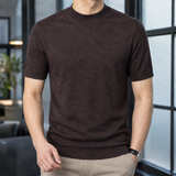 Daniel Mock Neck Sweater - Coffee