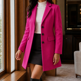 Valencia Tailored Coat - Bright pink