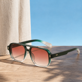 Percival Aviator Sunglasses - Green Pearl
