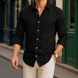 Claude Linen Shirt - Black