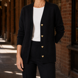 Liliana V Neck Sweater - Black