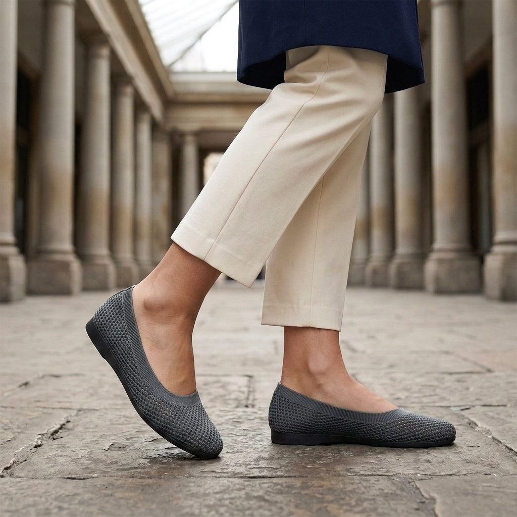 Capri Knit Flats - Gris