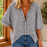 Fenella-Elise Relaxed Blouse - Gray