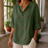 Valencia Button Front Shirt - Green