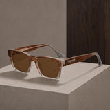 Alaric Square Sunglasses - Amber Brown