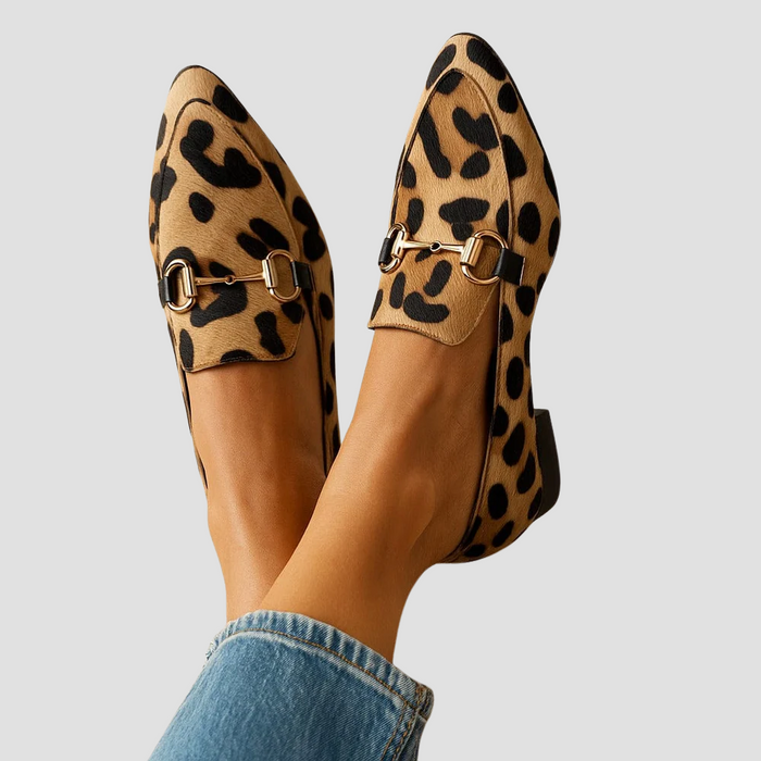 Isabeau Leopard Loafers