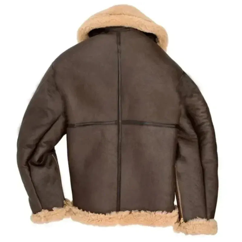 Valentino Sherpa-Lined Aviator Jacket
