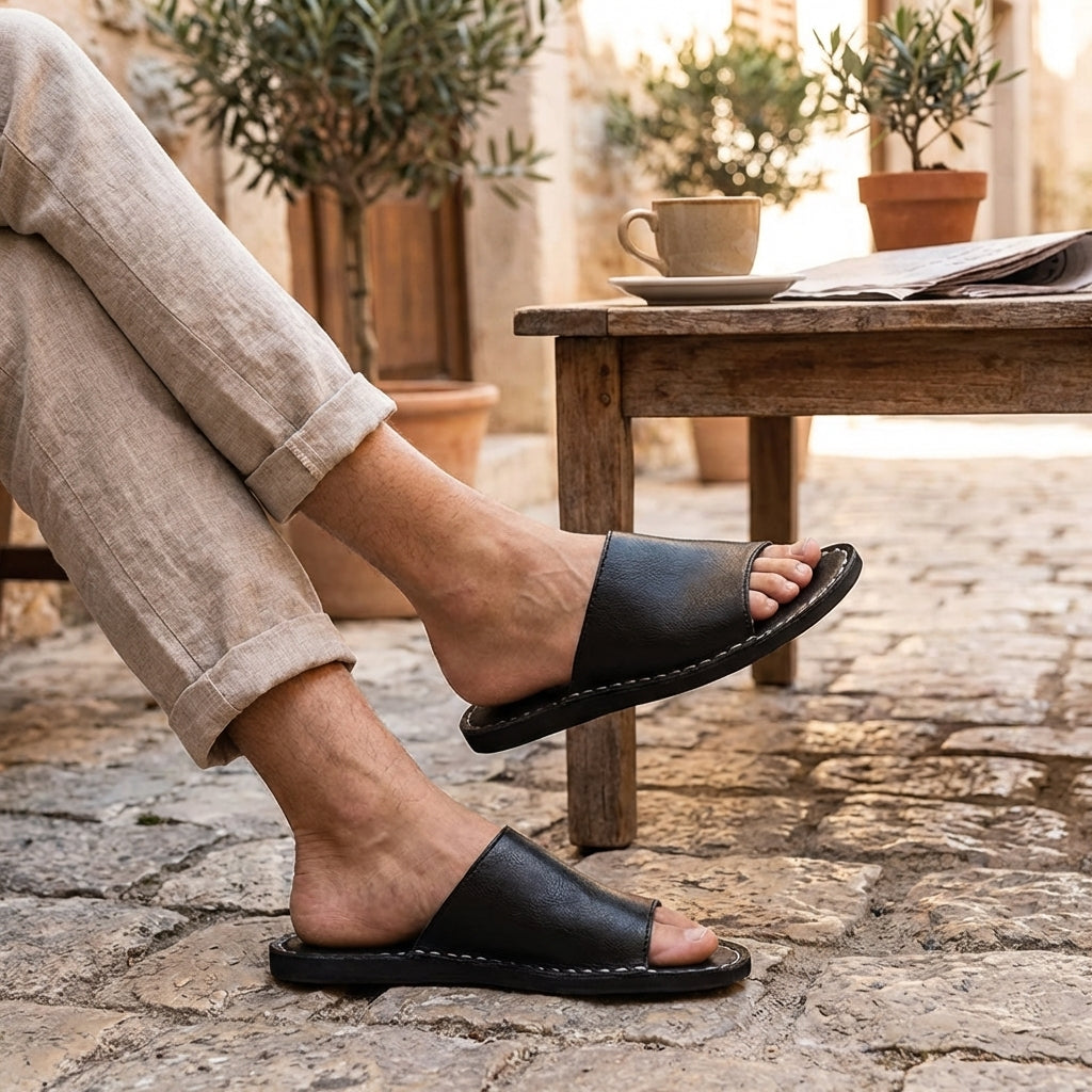 Roma Italiana Genuine Leather Sandals