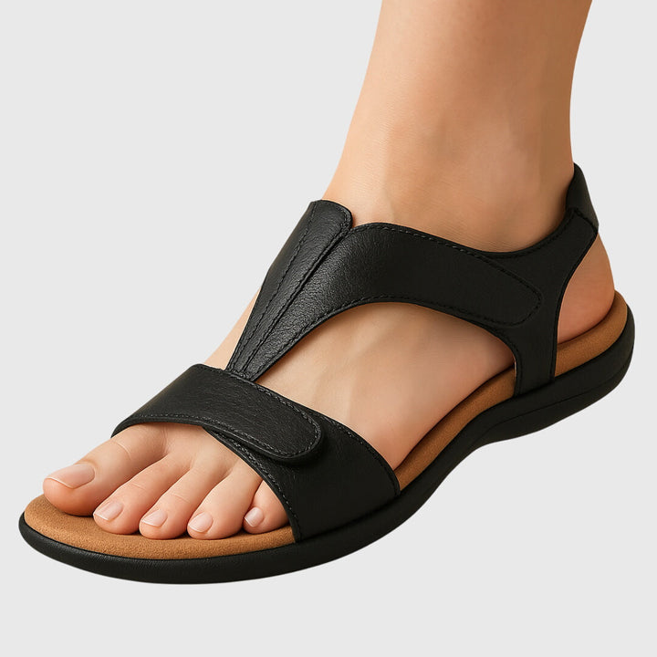 Women's Support Comfort Sandals – Leather Look