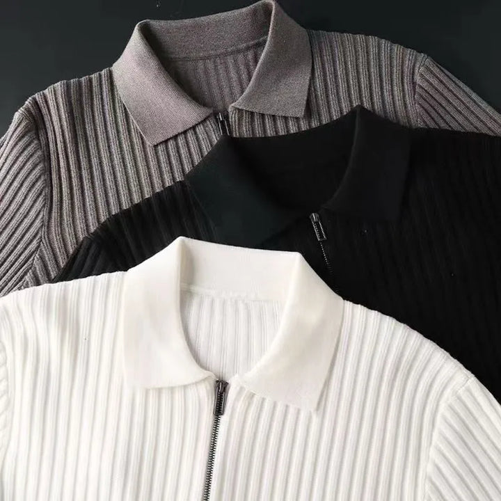 Portwell Rib Knit Zip