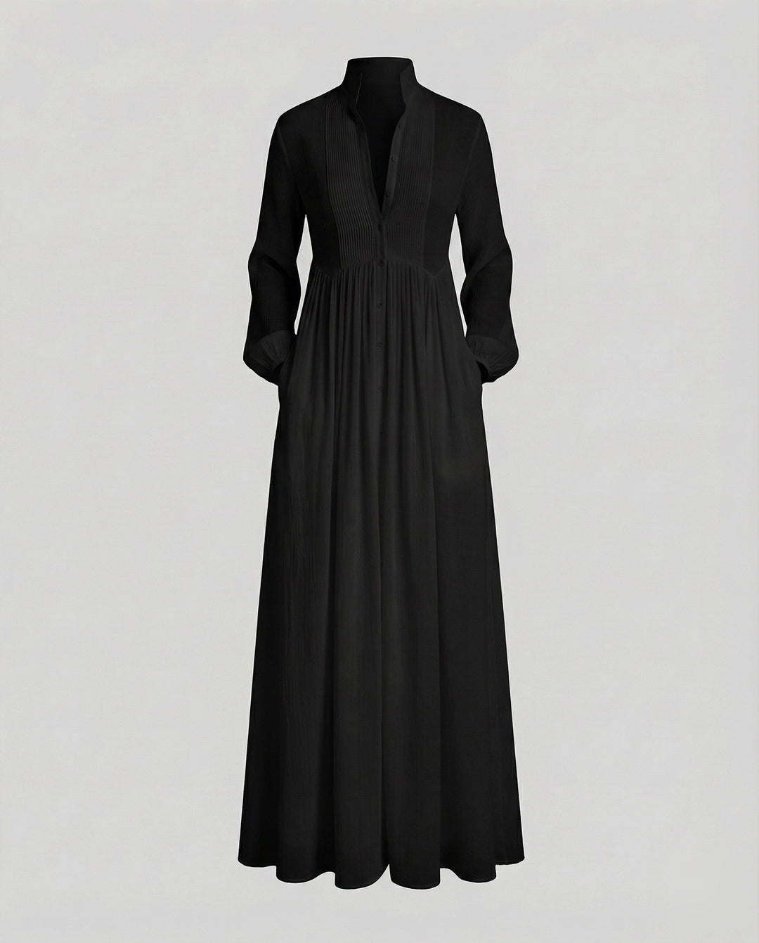 Women’s Lightweight Button Front Maxi Shirt Dress – Relaxed Flowy Silhouette