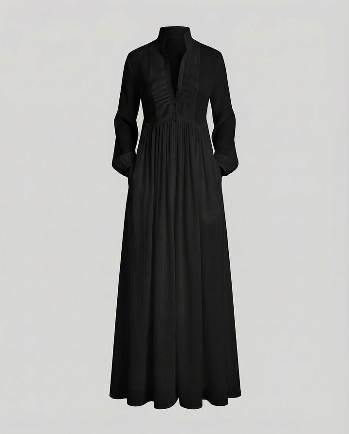 Women’s Lightweight Button Front Maxi Shirt Dress – Relaxed Flowy Silhouette